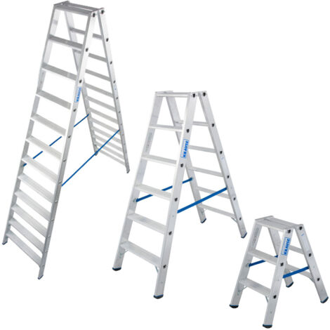 krause Aluminium-Doppelleiter STABILO 2,95 m Stehleiter