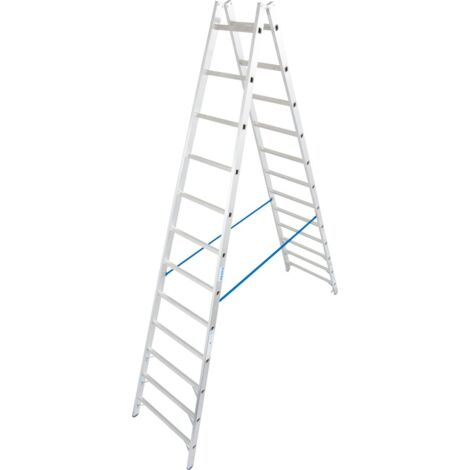Krause Aluminium-Doppelleiter STABILO 4,60 m Doppelstufenleiter
