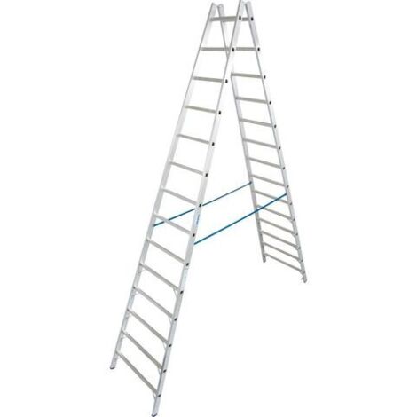 Krause Aluminium-Doppelleiter STABILO 5,10 m Doppelstufenleiter