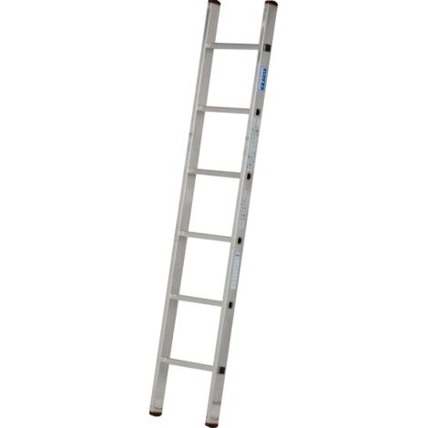 Krause Anlegeleiter Mehrzweckleiter 1 x 6 Sprossen Leiter Arbeitshöhe ca. 2,80m