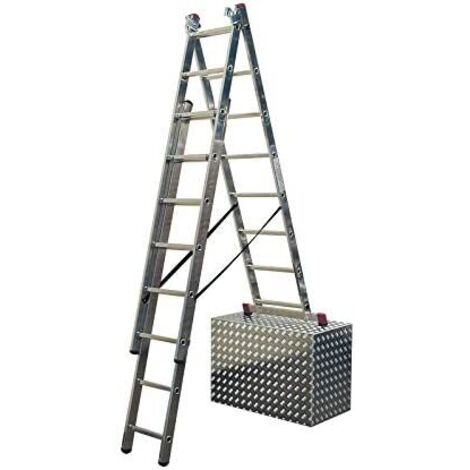 Krause Corda Mehrzweckleiter mit Treppenfunktion 3x6 Sprossen