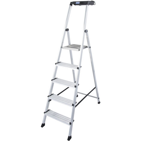 KRAUSE, Escabeau en alu, avec système MultiGrip, 5 marches