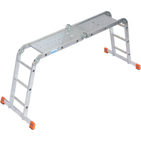 Krause Monto Multimatic Gelenkleiter Plattform 4x3 Tritte Multifunktionsleiter