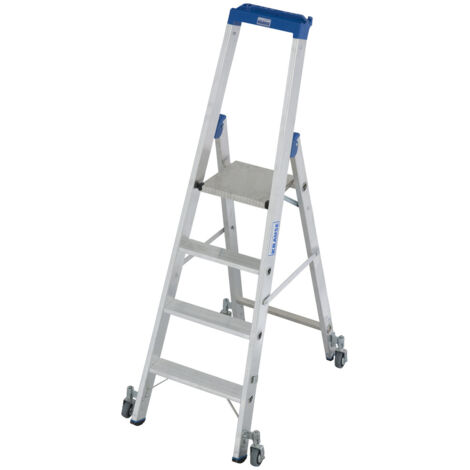 KRAUSE STABILO Professional Stufen-StehLeiter fahrbar 4 Stufen