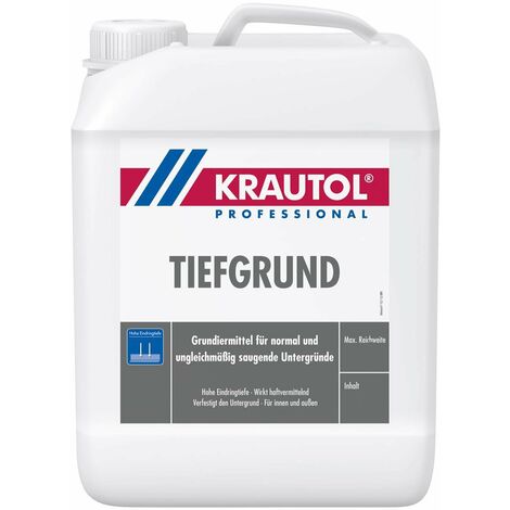 Krautol Tiefgrund Grundiermittel, innen & außen, 5 Liter Kanister