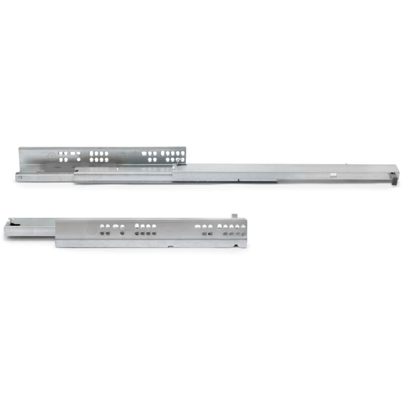 Emuca - Satz Unterflurführungen Silver, Vollauszug, Mit Push, Tiefe 300mm, Stahl, Verzinkt