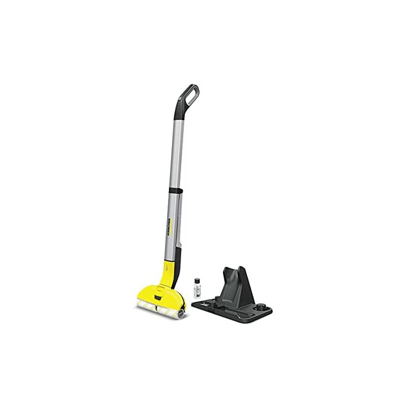 Image of Kärcher Mop elettrico ewm 2, massimo comfort per la pulizia di pavimenti duri, senza fili, raccoglie lo sporco quotidiano in un solo passaggio,
