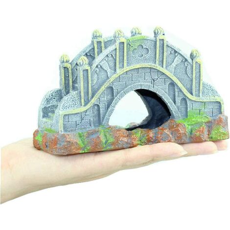 Kreative Aquarium-Landschaftsbau-Dekorationen, Bogenbrücken-Dekorationen, passendes Zubehör für Brückenharz-Landschaften, Aquarium-Brücken, Wasser, Aquarium-Dekorationen, Aqua-Dekoration
