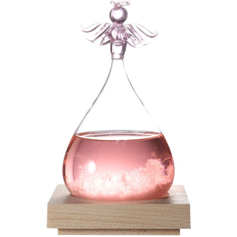 Kreative Engel-Wettungsdekoration aus Glasflasche – Rosa Valentinstagsgeschenk für Zuhause