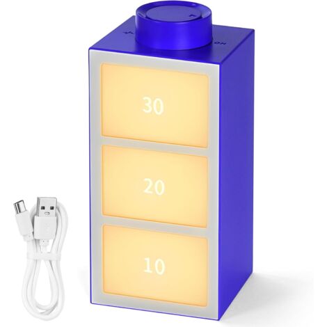 Kreative, farbenfrohe LED-Stimmungsleuchte mit Timer, Lichtwechsel im Takt der Musik, wiederaufladbare RGB-Stimmungslampe mit Rhythmus, Nachtlicht für Auto, Zuhause, Spielzimmer, Bar, Blau