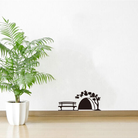 Kreative Wandaufkleber mit Mausloch-Motiv für Schlafzimmer, Arbeitszimmer und Wohnzimmer