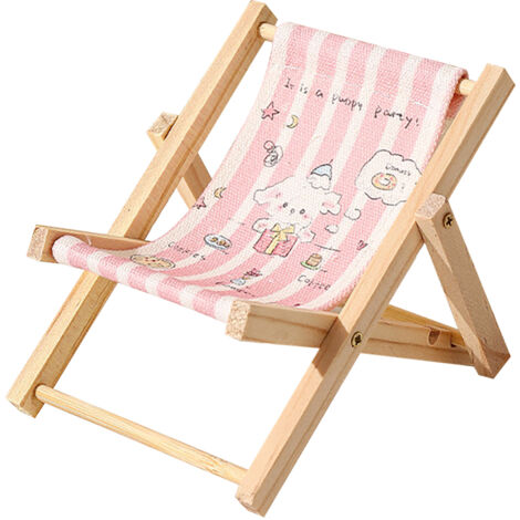 Kreativer Handyhalter aus Holz für Strandstühle, freihändige Handyhalterung, Foto-Requisite für die Bürodekoration, Hasenmotiv, 10 x 12 x 10 cm