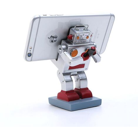 Kreativer Roboter-Tischhandyständer (außer für Handys), niedlicher universeller Handyständer für Desktop-Tablets, unterstützt DC