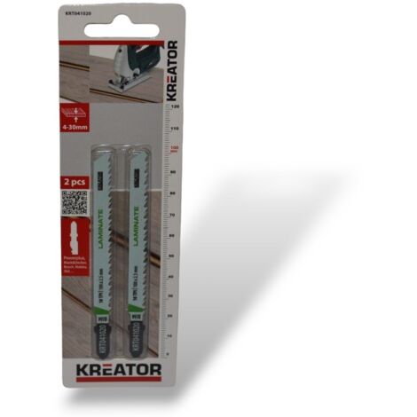 KREATOR - 2 PEZZI - LAME PER SEGHETTO ALTERNATIVO 100MM - IDEALE PER TAGLIO LEGNO -  ATTACCO A T
