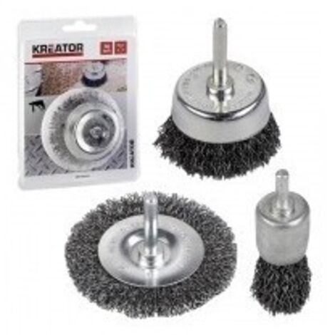 KREATOR Brosse métallique rotative plate Ø 100 mm