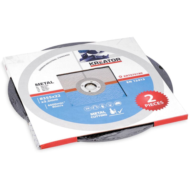 Lot de 2 Disques acier Ø355mm Kreator
