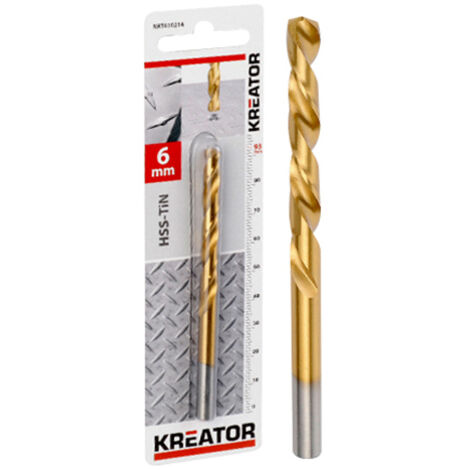 KREATOR Foret métaux en titane HSS Ø 4,2x75mm