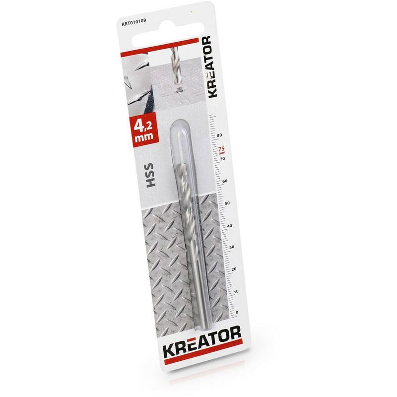 

KRT010109 Broca para metal HSS 4,2x75mm - Kreator