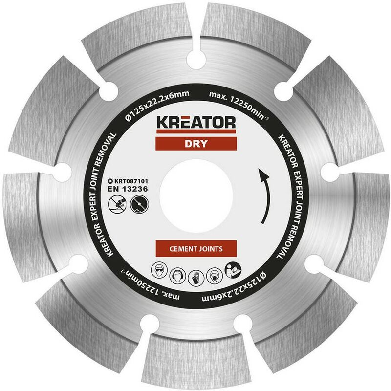 

KRT087101 Disco de diamante D125 expert 6mm - Kreator