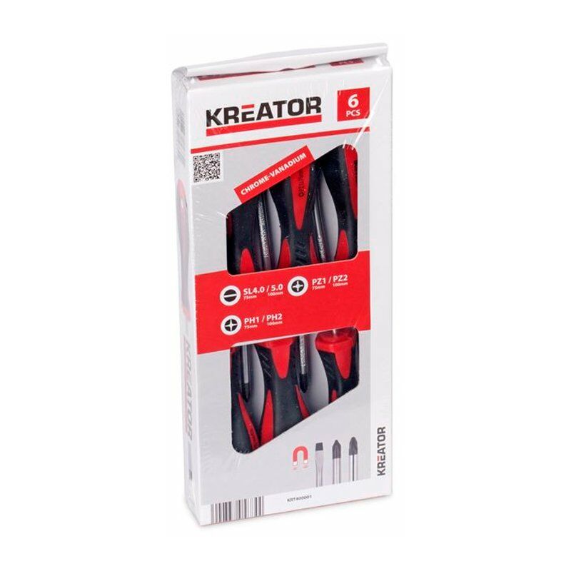 

Set de 6 destornilladores SL/PH/PZ