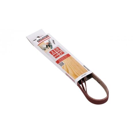 KREATOR Lot de 3 bandes de ponçage - grain 120 - 13 x 457 mm