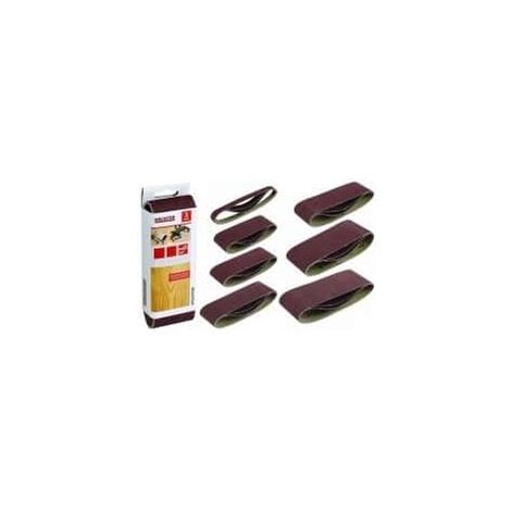 KREATOR Lot de 3 bandes de ponçage - grain 40 - 100 x 560 mm