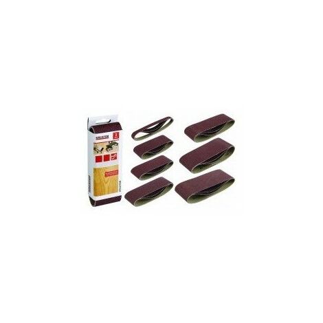 KREATOR Lot de 3 bandes de ponçage - grain 60 - 100 x 560 mm