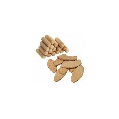 KREATOR Lot de 40 tourillons bois Ø 8x40mm