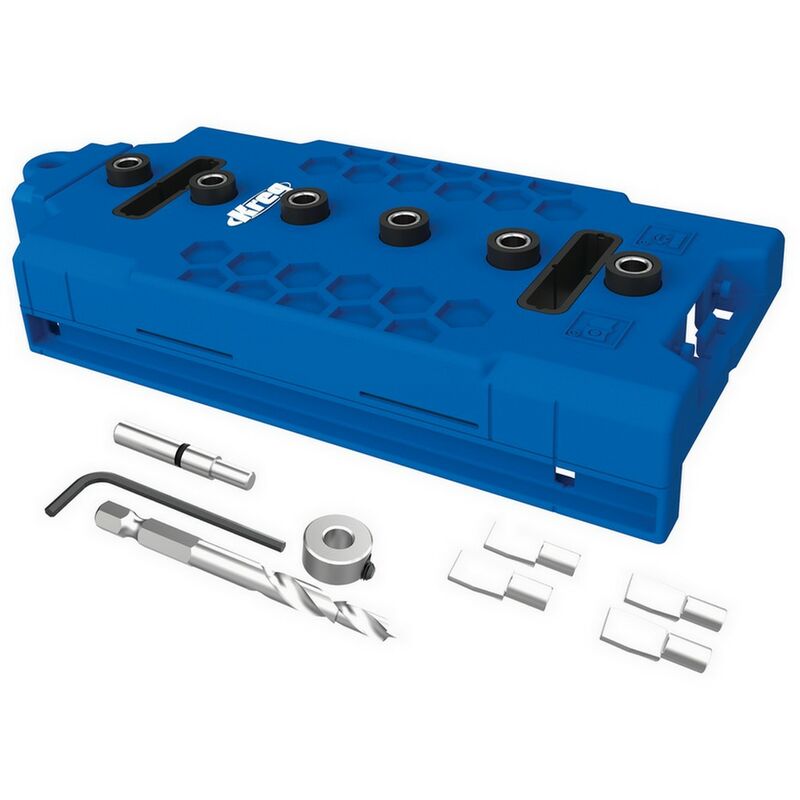 Lr32 Lochreihen Bohrschablone 32 Mm Blau + 5 Mm Bohrer ( Kma3232-int ) - Kreg
