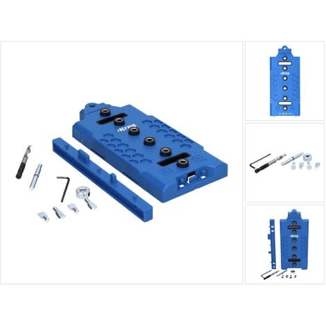 Kreg LR32 Gabarit de perçage de rangées de trous 32 mm bleu + foret 5 mm ( KMA3232-INT )