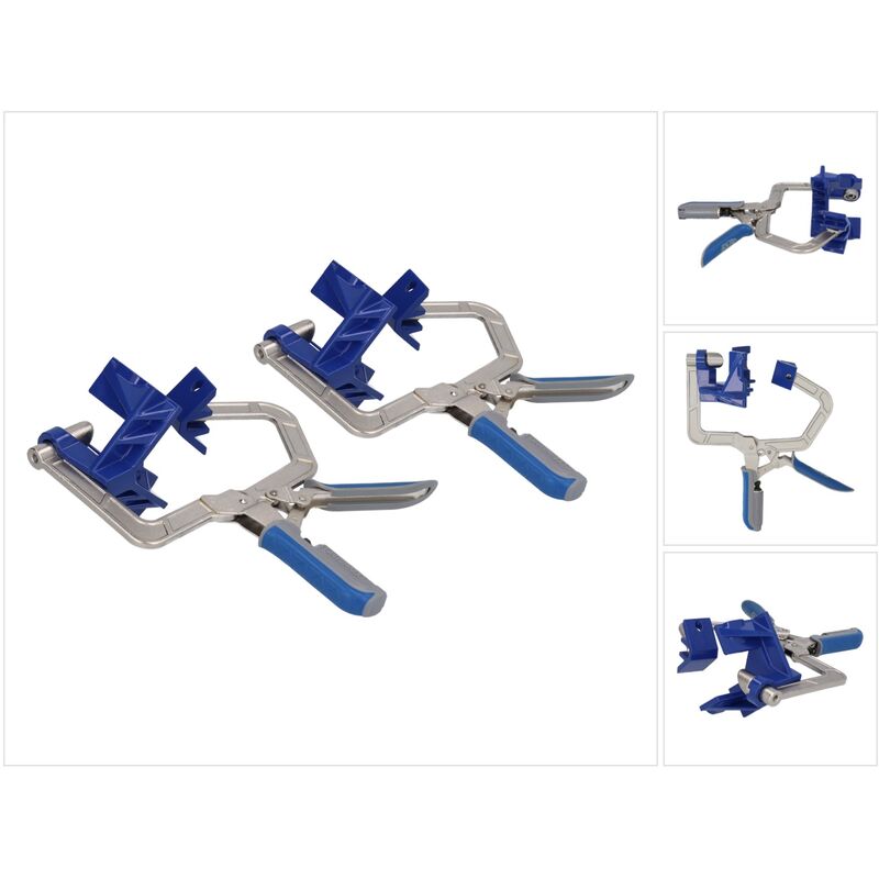 Set 2x Automaxx Serre-joint d'angle 90 25 mm ( khccc ) Serre-joint de serrage - Kreg