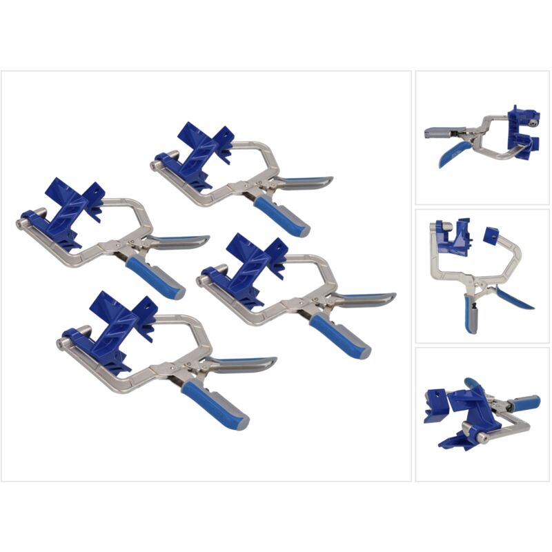 Set 4x Automaxx Serre-joint d'angle 90 25 mm ( khccc ) Serre-joint de serrage - Kreg