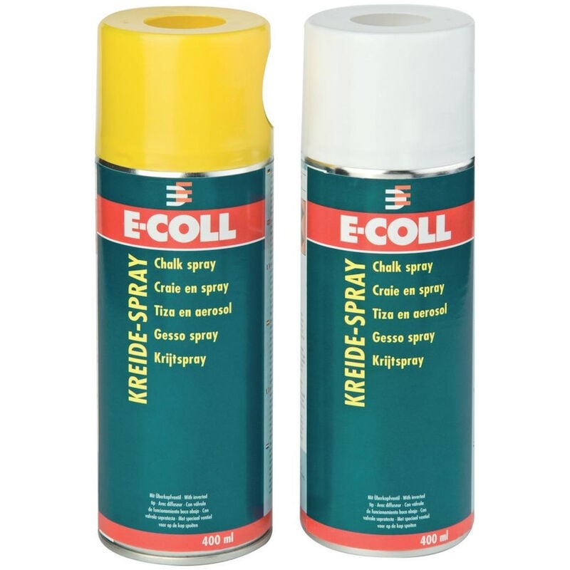 6 Stück 6 Stück Kreidespray 400 ml rot (Seidenmattsprühlack Spray E-COLL) - Fortis