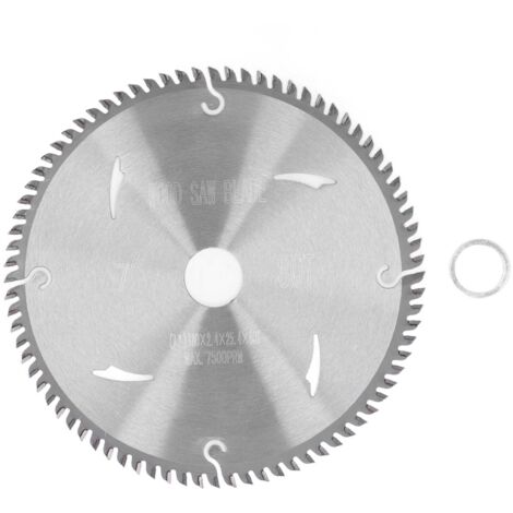 Kreissägeblatt aus Hartmetall mit 80 Zähnen für saubere Holzschnitte, perfekt für Tischlerarbeiten und Heimwerkerprojekte.
