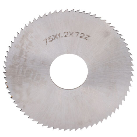 Kreissägeblatt aus Hochgeschwindigkeitsstahl – 75 x 1,2 mm, 72 Zähne