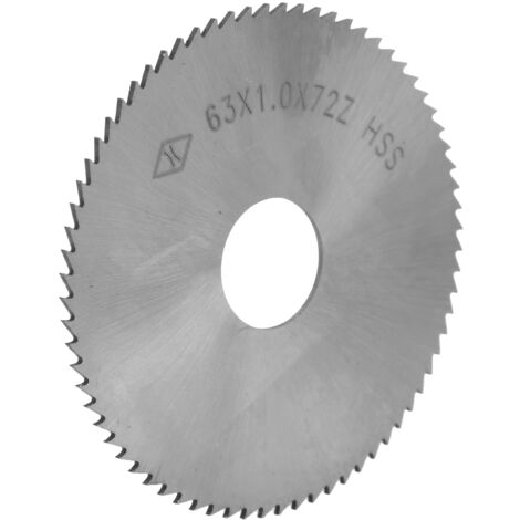 Kreissägeblatt aus HSS mit 72 Zähnen, Trennscheibe 63 x 1 x 16 mm