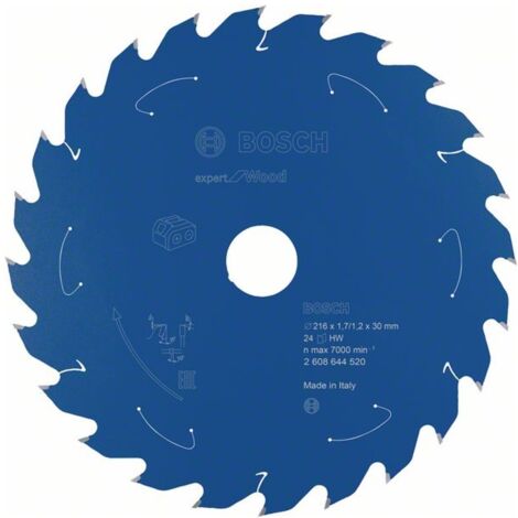 Kreissägeblatt für Akkusägen Expert for Wood, 216 x 1,7/1,2 x 30, 24 Zähne