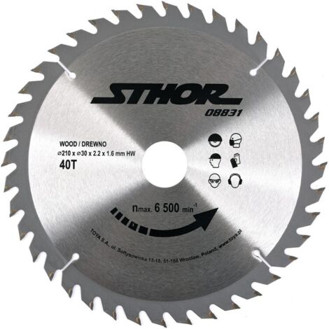 Kreissägeblatt Sthor 08831 210 mm 40 Zähne