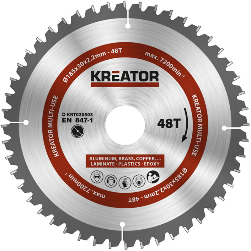 Varo Kreator Krt020503-disco De Sierra Multi Usos 185mm48d