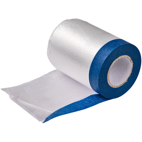 Krepp-Klebeband Abklebeband Malerkrepp Abdeckband mit Folie 55 cm x 20 m HDPE