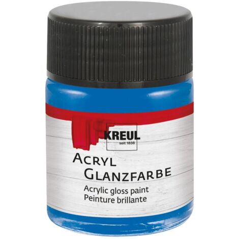 Kreul Acryl Glanzfarbe blau 50 ml Glanzfarbe