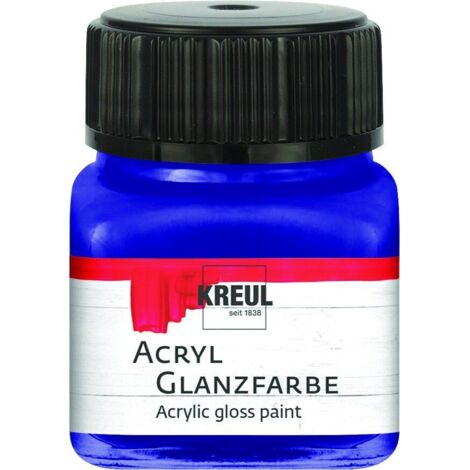 Kreul Acryl Glanzfarbe dunkelblau 20 ml Verzierfarbe