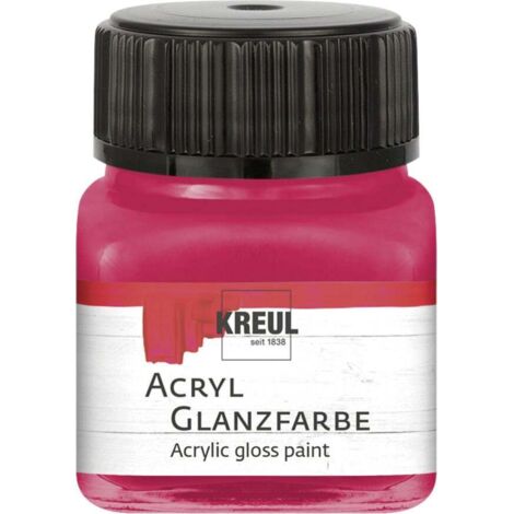 Kreul Acryl Glanzfarbe dunkelrot 20 ml Verzierfarbe