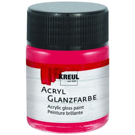 Kreul Acryl Glanzfarbe dunkelrot 50 ml Verzierfarbe