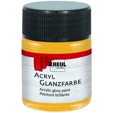 Kreul Acryl Glanzfarbe gold 50 ml Verzierfarbe