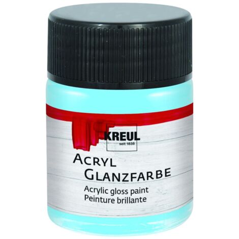 Kreul Acryl Glanzfarbe hellblau 50 ml Verzierfarbe