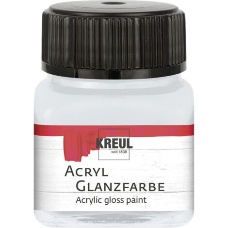 Kreul Acryl Glanzfarbe hellgrau 20 ml Verzierfarbe