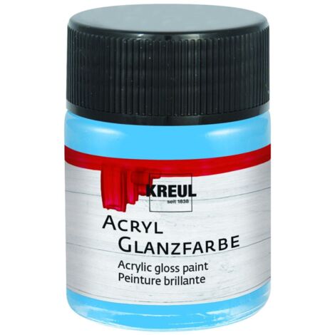 Kreul Acryl Glanzfarbe himmelblau 50 ml Verzierfarbe