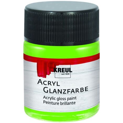 Kreul Acryl Glanzfarbe lindgrün 50 ml Verzierfarbe