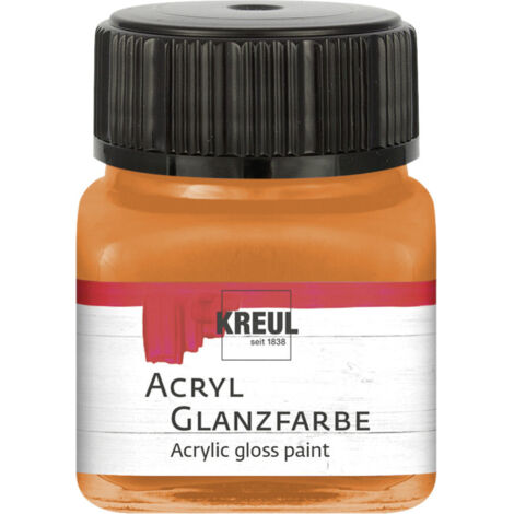 Kreul Acryl Glanzfarbe orange 20 ml Verzierfarbe